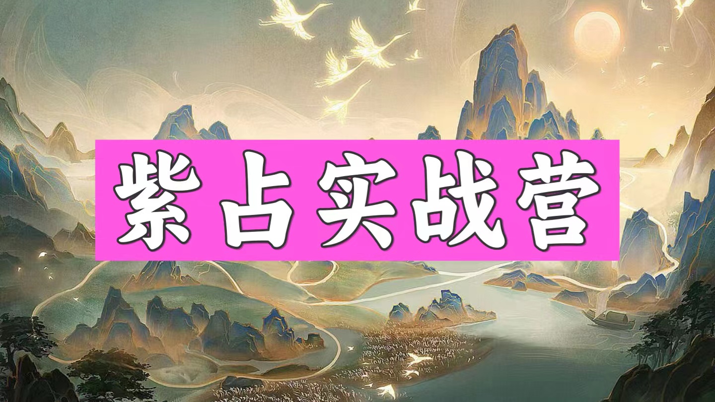 紫占训练营学员招募通知-天道紫微